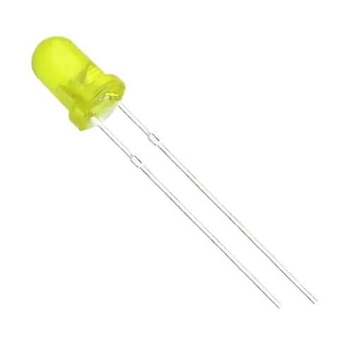 3mm Round Yellow LED 2Pin Through Hole Red Diffused LED