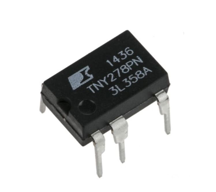 TNY278PN AC/DC Off-Line Switcher IC, TinySwitch-III Family, Flyback, 85 VAC - 265 VAC, 132 kHz, 28 W, DIP-8