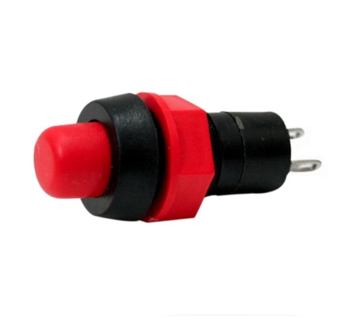 BKE Non-Momentary Push Switch, Red Colour