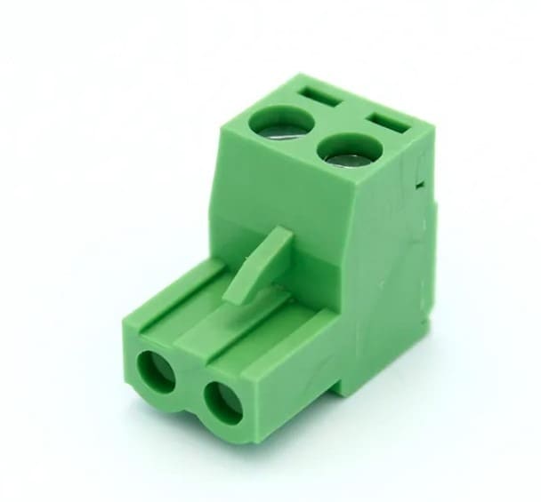 2 Pin Right Angle Screw Terminal Block Female Connector 5.08mm Pitch