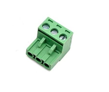 3 Pin Right Angle Screw Terminal Block Female Connector 5.08mm Pitch