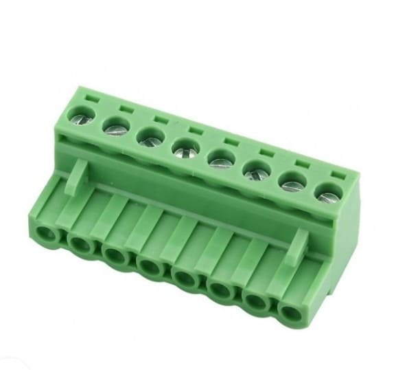 8 Pin Right Angle Screw Terminal Block Female Connector 5.08mm Pitch
