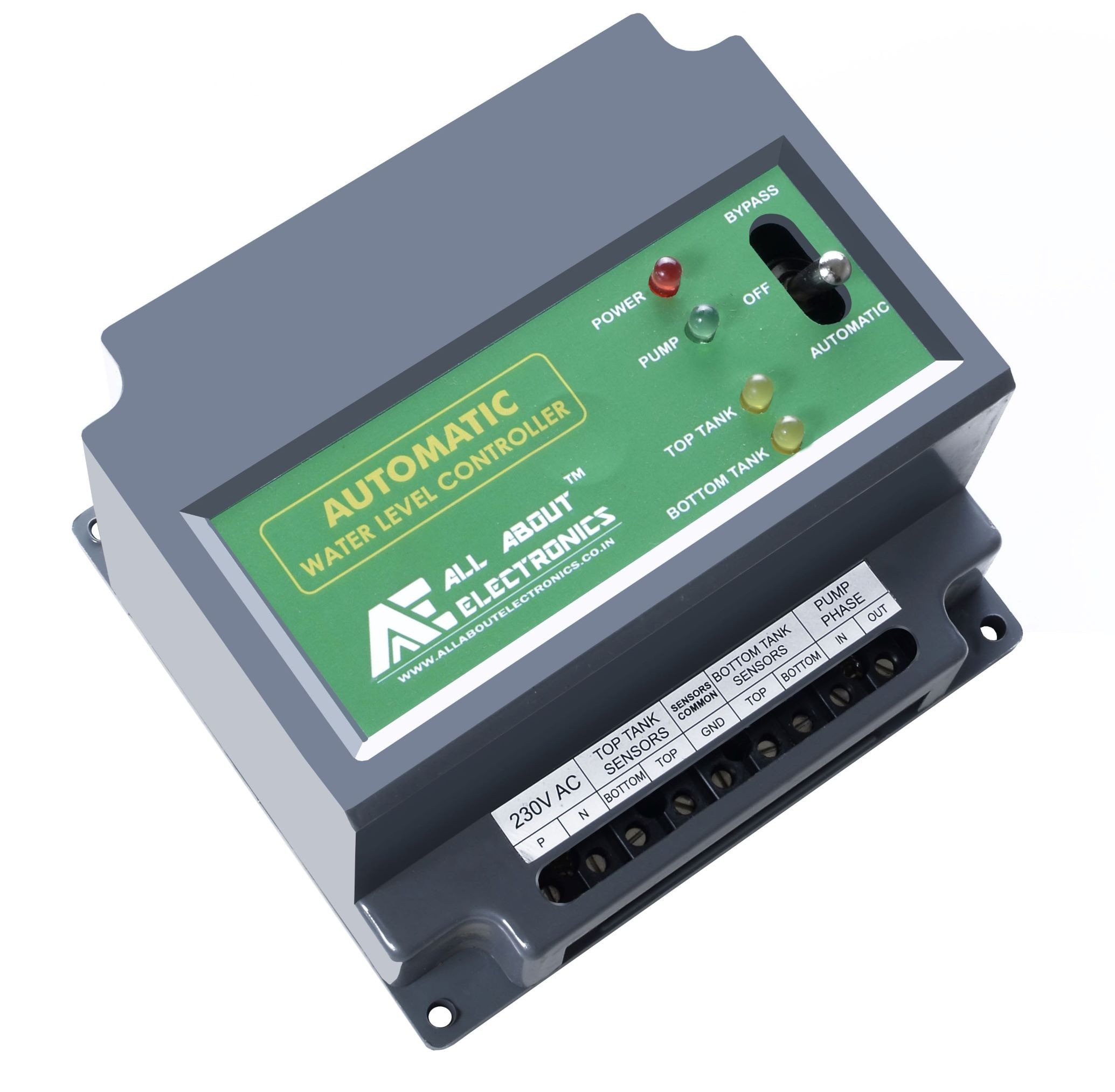 WLC-01 STD - 1 Phase Fully Automatic Water Level Controller with Corrosion-Free Sensors